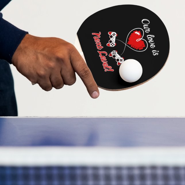 Gamer Valentine Ping Pong Paddle (Insitu)