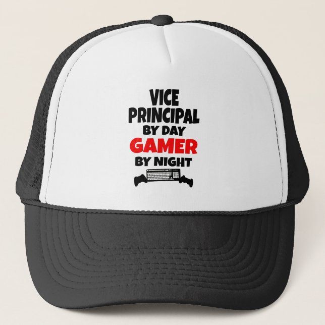 Gamer Vice Principal Trucker Hat (Front)