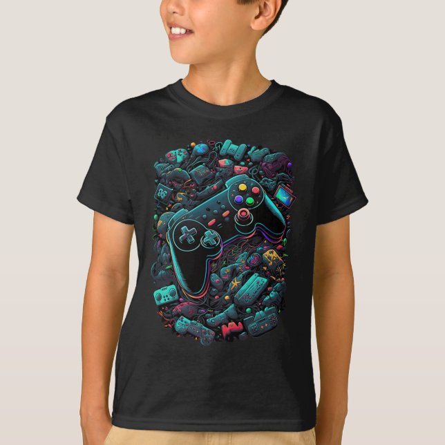 Gamer Video Game Controller 13  T-Shirt (Front)