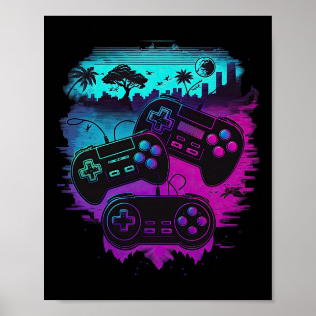 Gamer Video Game Controller 15  Poster (Front)