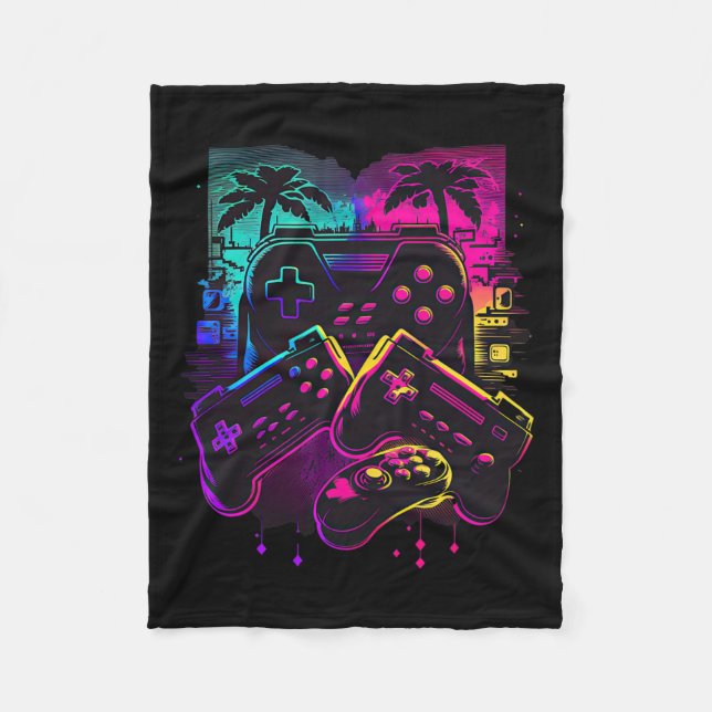 Gamer Video Game Controller 16  Fleece Blanket (Front)