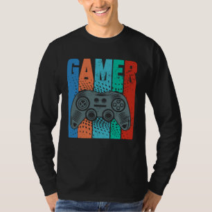 GAMER Video Game Player Gaming Controller Vintage  T-Shirt