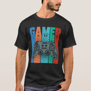 GAMER Video Game Player Gaming Controller Vintage  T-Shirt