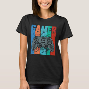 GAMER Video Game Player Gaming Controller Vintage  T-Shirt
