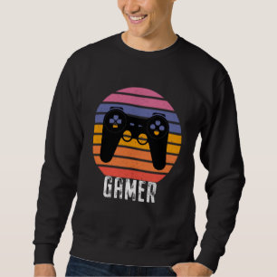 Gamer Video retro Controller Games Gaming Boys Gir Sweatshirt