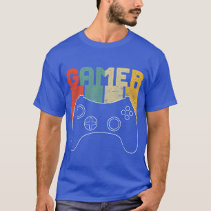 Gamer Vintage Retro Video Game funny family T-Shirt