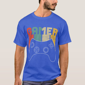Gamer Vintage Retro Video Game funny family T-Shirt