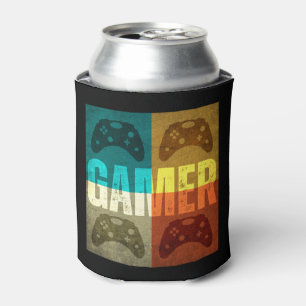 GAMER VINTAGE VIDEO GAME CONTROLLER  CAN COOLER