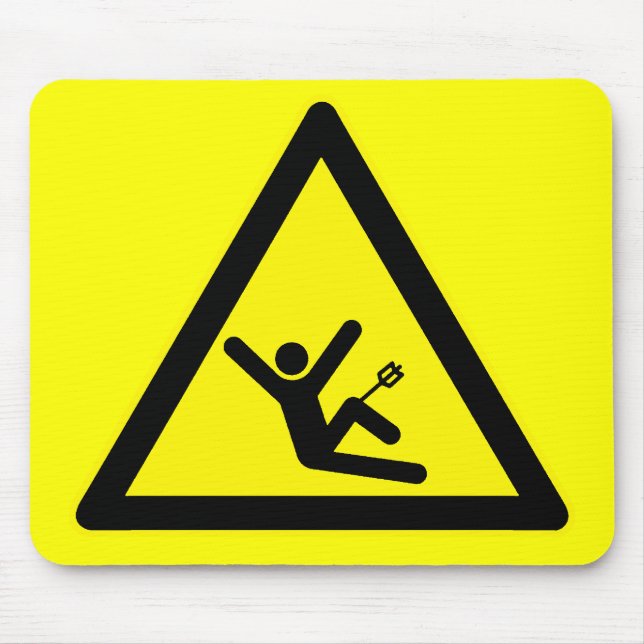 Gamer Warning Mouse Pad (Front)