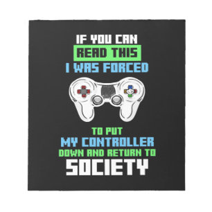 Gamer Was Forced To Cotroll Game Notepad