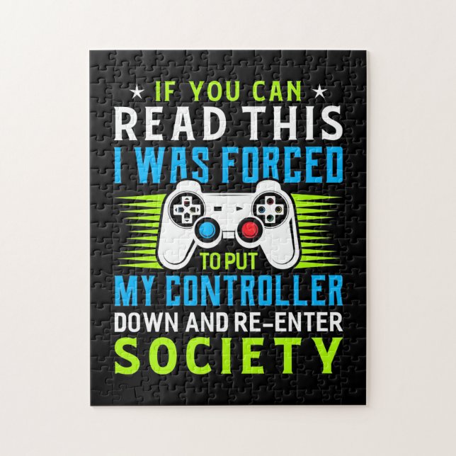 Gamer Was Forced To Put My Controller Jigsaw Puzzle (Vertical)