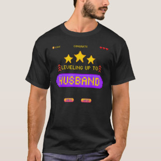 Gamer Wedding Leveling Up to Husband Bachelor Part T-Shirt