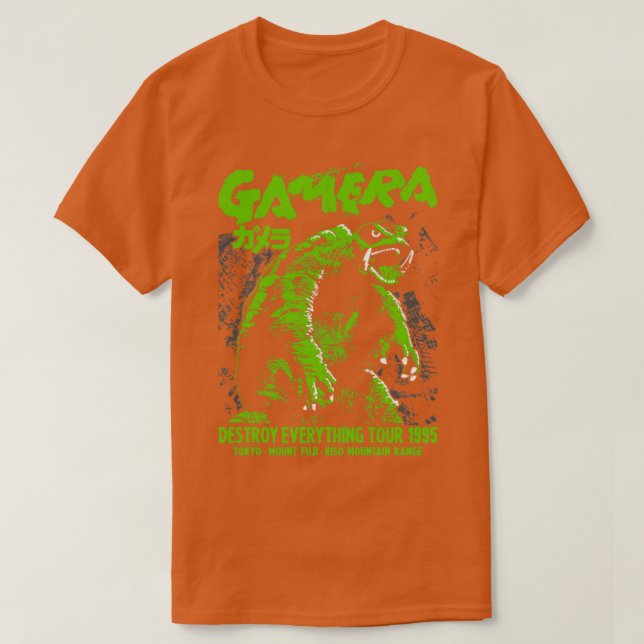 GAMERA Destroy everything tour 1995 T-Shirt (Design Front)