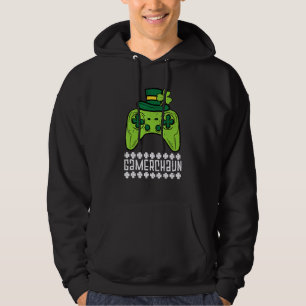 Gamerchaun Irish Gamer Paddys Men St Patrick Day B Hoodie