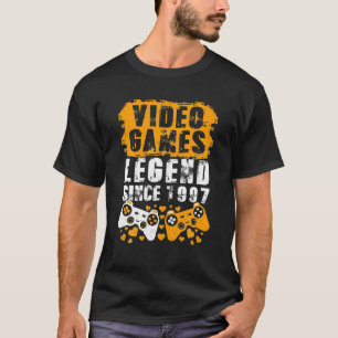 Gamers 1997 Birthday Boy Men Video Games Birthday T-Shirt