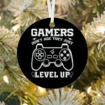 Gamers Don't Age They just Level Up Birthday Gamer Metal Tree Decoration<br><div class="desc">"Gamers Don't Age They Level Up" is a funny saying for gamers. Unique gaming design. This funny quote makes the perfect present for a Birthday. Cool present for men, teenagers, teen boys, youth, sons or grandsons, or anyone who loves playing video games. Great present in any occasion for friends, and...</div>
