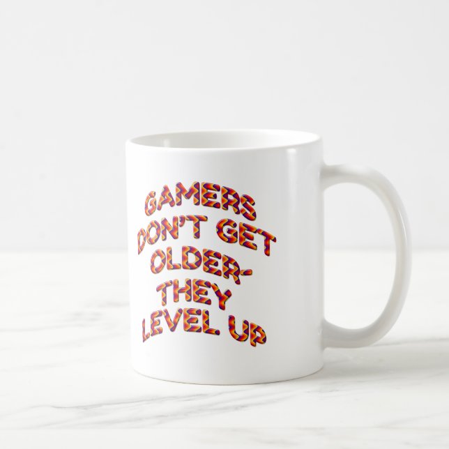 Gamers Don't Age They Level Up Cup Mug (Right)