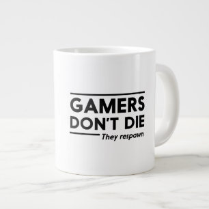 Gamers Don't Die Large Coffee Mug
