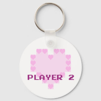 Gamers in Love - Player 2 Key Ring