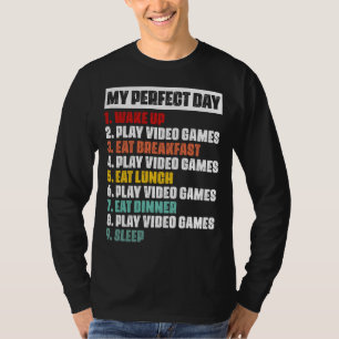Gamer's Perfect Day Basic Long Sleeve T-Shirt