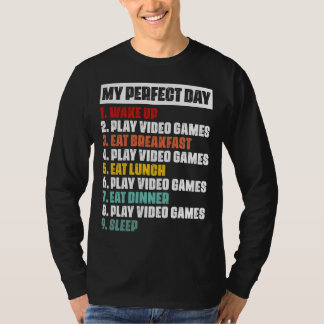 Gamer's Perfect Day Basic Long Sleeve T-Shirt