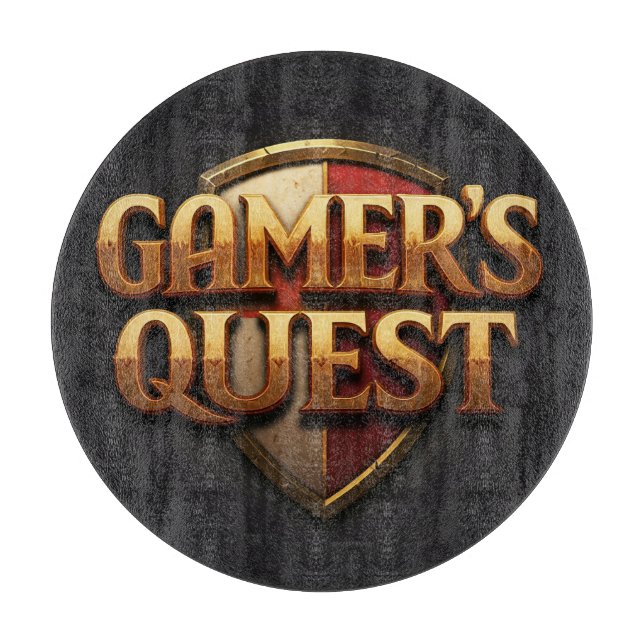 Gamer's Quest  Cutting Board (Front)