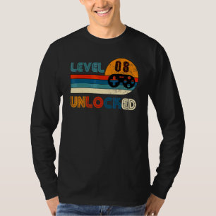 Gamers Quote Level 8 Unlocked Gamers T-Shirt