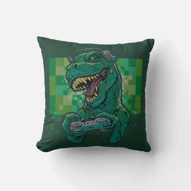 Gamersaurus Rex Cushion (Front)