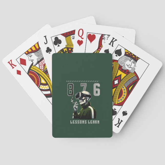 Games 876 LESSONS LEARN Classic Playing Cards (Back)