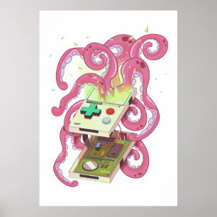 Games Console Monster Poster