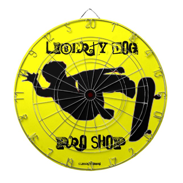 GAMES - DART BOARD - LIBERTY DOG PRO SKATEBOARDING (Front)