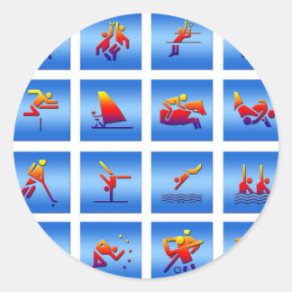 Games Design Classic Round Sticker