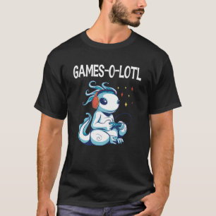 Games O Lot Gaming Salamander Fish Axolotl T-Shirt