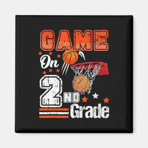 Games On 2nd Grade Basketball Back To School Secon Magnet