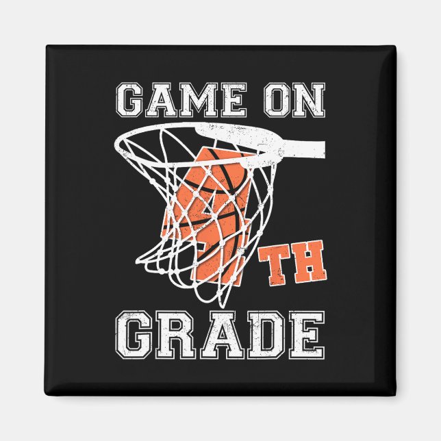 Games On 4th Grade Basketball First Day Of School  Magnet (Front)