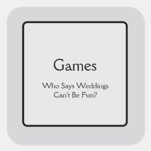 Games Square Sticker