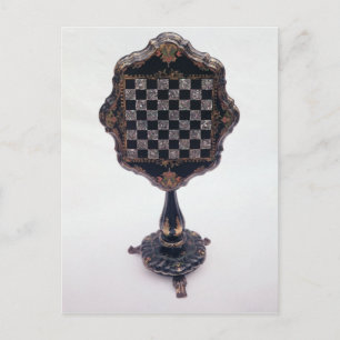 Games table, c.1850-60 postcard
