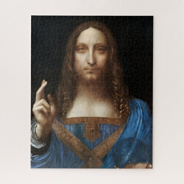 Games Word Puzzle | Da Vinci Salvator Mundi Puzzle (Vertical)