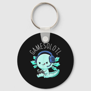 Gamesolotl Axolotl Gamer Anime Gifts Kawaii Boys G Key Ring