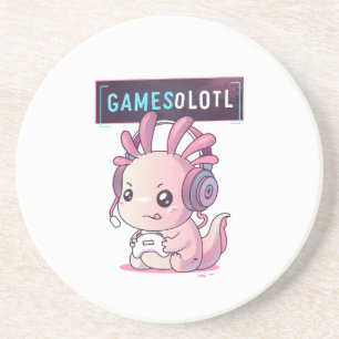 Gamesolotl - Axolotl Gamer Coaster