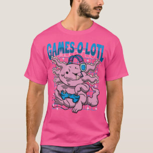 Gamesolotl Axolotl Gamer Kawaii Mexican Salamander T-Shirt