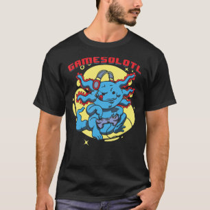 Gamesolotl Axolotl Gaming Pastel Goth For Pc Video T-Shirt