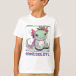Gamesolotl Axolotl Gaming  T-Shirt<br><div class="desc">This fun Axolotl t-shirt will surely be his or her favourite. Find more kids and baby products at:

zazzle.com/store/sweetiepies</div>
