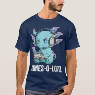 Gamesolotl Axolotl Video Gamer Kawaii Anime boys k T-Shirt
