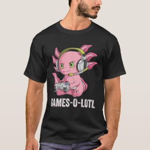 Gamesolotl Axolotl Video Gamer Kawaii Anime boys k T-Shirt