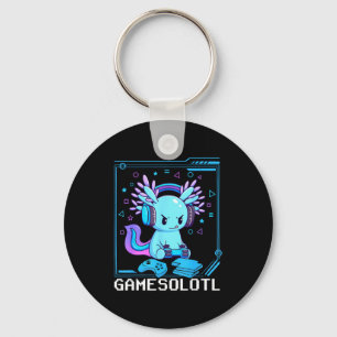 Gamesolotl Axolotl Video Gamer Kawaii Anime Gifts  Key Ring