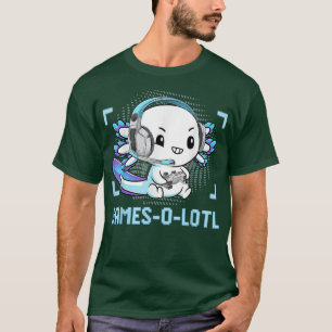 Gamesolotl Axolotl Video Gamer Kawaii Pastel Goth  T-Shirt
