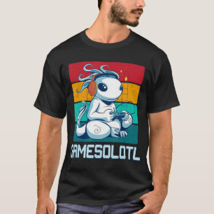 Gamesolotl Cute Axolotl Video Gamer Kawaii Anime B T-Shirt