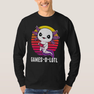 Gamesolotl Gamer Axolotl Video Games  Salamander T-Shirt
