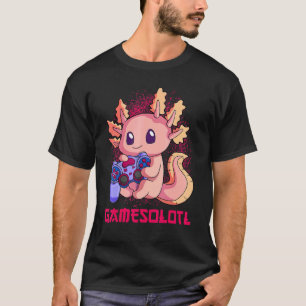 Gamesolotl Gaming Axolotl Salamander Controller Ga T-Shirt